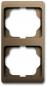 Preview: ARDEBO.de Busch-Jaeger 1732 KA-21 Abdeckrahmen, 2-fach, senkrecht, Busch alpha exclusive, bronze