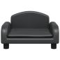 Preview: Hundebett Schwarz 50x40x30 cm Kunstleder
