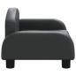 Preview: Hundebett Schwarz 50x40x30 cm Kunstleder
