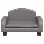 Preview: Hundebett Grau 50x40x30 cm Kunstleder