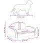 Preview: Hundebett Cappuccino-Braun 50x40x30 cm Kunstleder