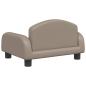 Preview: Hundebett Cappuccino-Braun 50x40x30 cm Kunstleder