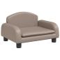 Preview: Hundebett Cappuccino-Braun 50x40x30 cm Kunstleder