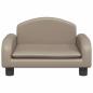 Preview: Hundebett Cappuccino-Braun 50x40x30 cm Kunstleder