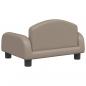 Preview: Hundebett Cappuccino-Braun 50x40x30 cm Kunstleder