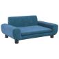 Preview: Hundebett Blau 70x45x33 cm Samt