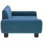 Preview: Hundebett Blau 70x45x33 cm Samt