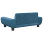 Preview: Hundebett Blau 70x45x33 cm Samt