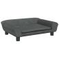 Preview: Hundebett Dunkelgrau 70x48x22 cm Samt