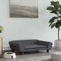 Preview: Hundebett Dunkelgrau 70x48x22 cm Samt