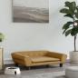 Preview: ARDEBO.de - Hundebett Braun 70x48x22 cm Samt