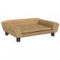 Preview: Hundebett Braun 70x48x22 cm Samt