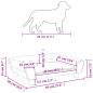 Preview: Hundebett Braun 70x48x22 cm Samt