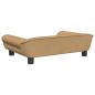 Preview: Hundebett Braun 70x48x22 cm Samt