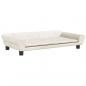 Preview: Hundebett Creme 100x50x21 cm Samt