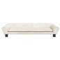 Preview: Hundebett Creme 100x50x21 cm Samt