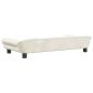 Preview: Hundebett Creme 100x50x21 cm Samt