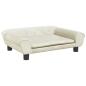 Preview: Hundebett Creme 70x48x22 cm Samt