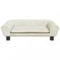 Preview: Hundebett Creme 70x48x22 cm Samt