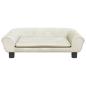 Preview: Hundebett Creme 70x48x22 cm Samt
