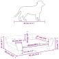 Preview: Hundebett Creme 70x48x22 cm Samt
