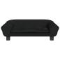 Preview: Hundebett Schwarz 70x48x22 cm Samt
