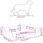 Preview: Hundebett Schwarz 70x48x22 cm Samt