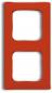 Preview: ARDEBO.de Busch-Jaeger 2512-217K-103 Abdeckrahmen, Reflex Si Linear, 2-fach, rot (2CKA001725A1566)