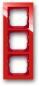Preview: ARDEBO.de Busch-Jaeger 1723-287 Abdeckrahmen, Axcent, 3-fach Rahmen, rot (2CKA001754A4342)