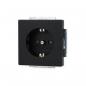 Preview: Busch-Jaeger 2300 EUCB-885 SCHUKO Steckdosen-Einsatz Safety+, future linear, schwarz matt (2CKA002013A5454)