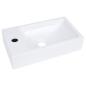 Preview: Waschbecken 400x220x90 mm SMC Weiß