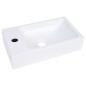 Preview: Waschbecken 400x220x90 mm SMC Weiß