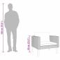 Preview: 1-Sitzer-Gartensofa mit Auflagen Poly Rattan Schwarz