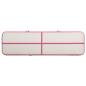 Preview: Aufblasbare Gymnastikmatte mit Pumpe 600x100x15 cm PVC Rosa