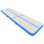 Preview: Aufblasbare Gymnastikmatte mit Pumpe 600x100x15 cm PVC Blau