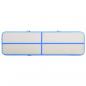 Preview: Aufblasbare Gymnastikmatte mit Pumpe 600x100x15 cm PVC Blau