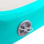 Preview: Aufblasbare Gymnastikmatte mit Pumpe 200x200x20 cm PVC Grün