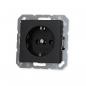 Preview: Jung A1520BFSWM SCHUKO Steckdose, 16 A, 250 V ~, Serie A, graphitschwarz matt