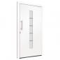 Preview: Haustür Aluminium und PVC Weiß 100x210 cm