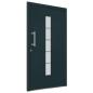 Preview: Haustür Aluminium und PVC Anthrazit 100x200 cm 