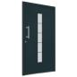 Preview: Haustür Aluminium und PVC Anthrazit 110x210 cm  