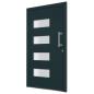 Preview: Haustür Aluminium und PVC Anthrazit 100x210 cm