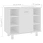 Preview: 4-tlg. Badmöbel-Set Weiß Holzwerkstoff