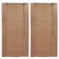Preview: ARDEBO.de - Bambusrollos 2 Stk. 80x160 cm Braun