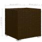 Preview: 3-tlg. Garten-Sonnenliegen mit Teetisch Poly Rattan Braun
