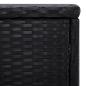 Preview: 3-tlg. Garten-Sonnenliegen mit Teetisch Poly Rattan Schwarz