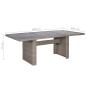 Preview: 9-tlg. Garten-Essgruppe Poly Rattan Braun  