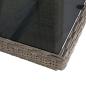 Preview: 9-tlg. Garten-Essgruppe Poly Rattan Braun  