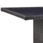 Preview: 11-tlg. Garten-Essgruppe Poly Rattan Schwarz