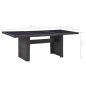 Preview: 11-tlg. Garten-Essgruppe Poly Rattan Schwarz